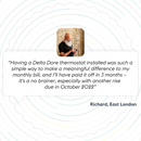 Smart Thermostat - system/regular gas boiler (installation included)